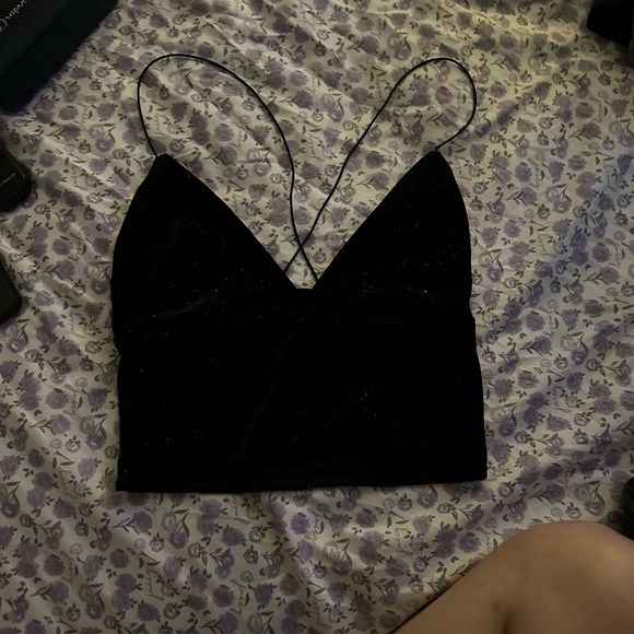 UO velvet sparkly cami - Picture 4 of 5